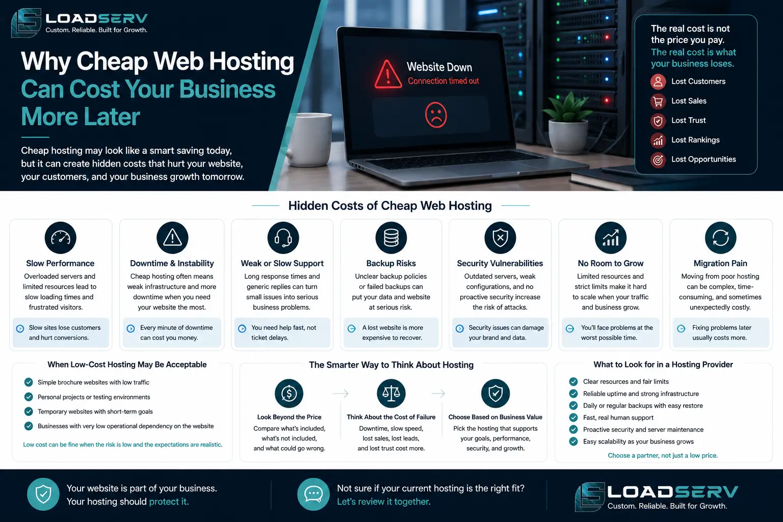 Why Cheap Web Hosting Can Cost Your Business More Later