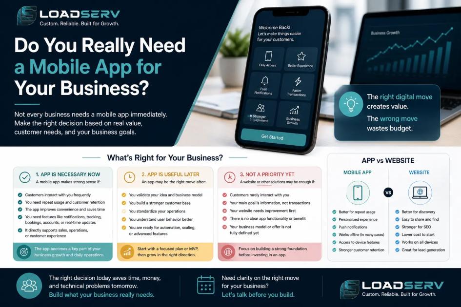 Do You Really Need a Mobile App for Your Business? | LoadServ